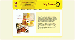 Desktop Screenshot of icyfreezeicecream.com
